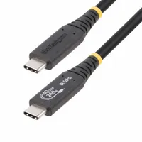 Startech.com 1M-40G-USB4-CABLE USB-C kábel USB4 Gen 3x2 40 Gbps 1 m nikkel bevonatú érintkezők fekete