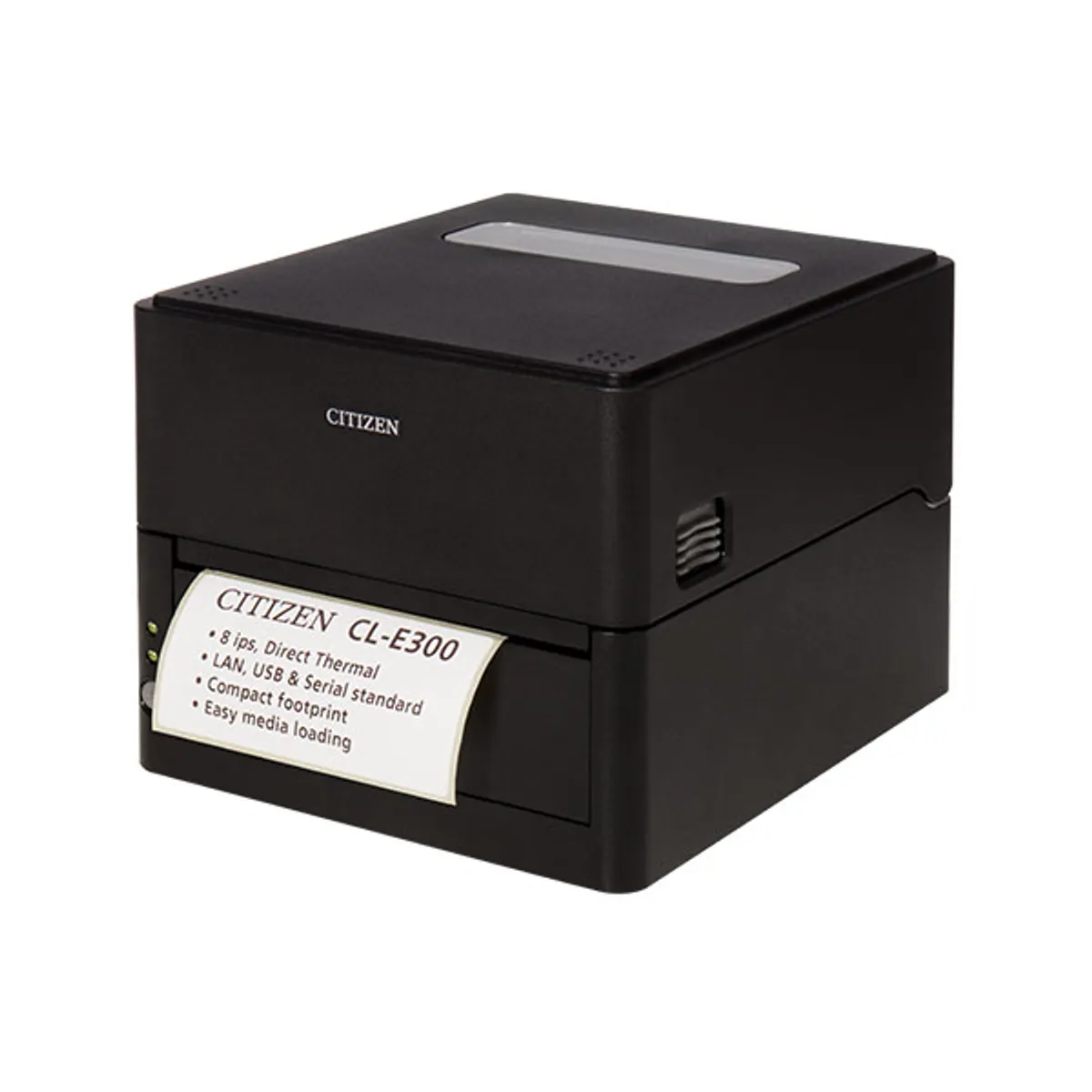 Citizen CLE300XEBXXX CL-E300 direkt termál nyomtató 203x203 DPI 200 mm másodpercenként LAN USB 12,5-118 mm fekete #1