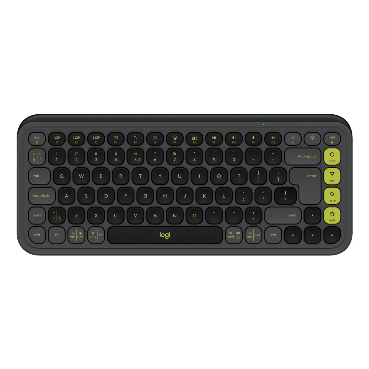 Logitech 920-013071 POP Icon Keys billentyűzet Bluetooth mini formátum QWERTY grafitszürke-zöld #1