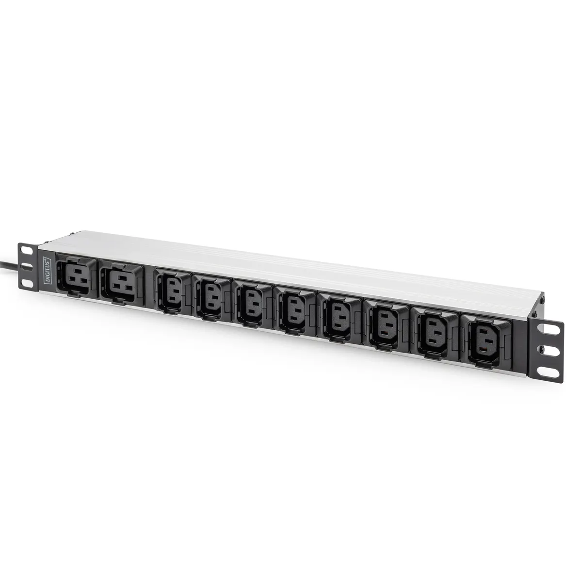 Assmann DN-95427 rackmount PDU 1U alumínium 10 kimenet 8x C13 2x C19 IEC C20 dugasz 2 m kábel 230 V 16 A 50-60 Hz #1