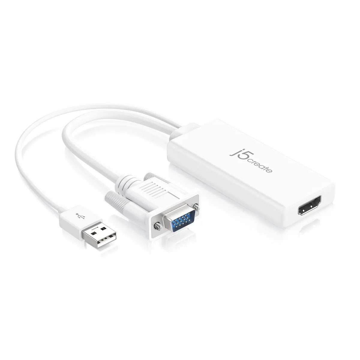 j5create JDA214-N VGA to HDMI videó- és audió adapter 0,176 m USB A HDMI #1