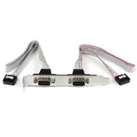 Startech.com PLATE9M2P16 DB9 soros port hátlapi kivezetés 2x DB-9 2x IDC