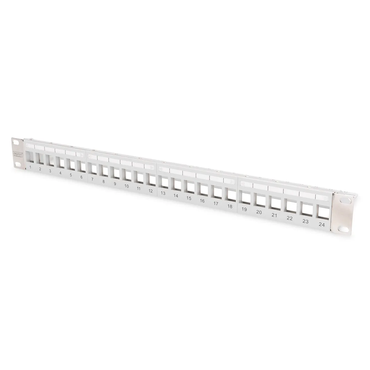 Assmann DN-91410-LF moduláris patch panel 1U 19IN szürke rackre szerelhető #1