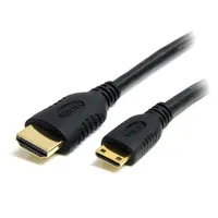 Startech.com HDACMM1M hdmi a to hdmi mini kábel 1 m aranyozott érintkezők arc 1.4b 3d fekete