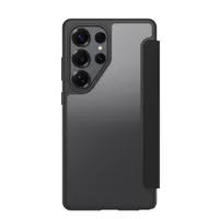 OtterBox 77-97833 React Folio Samsung Galaxy S25 Ultra oldalra nyíló fekete-átlátszó 1 kártya rekesz 6.9"