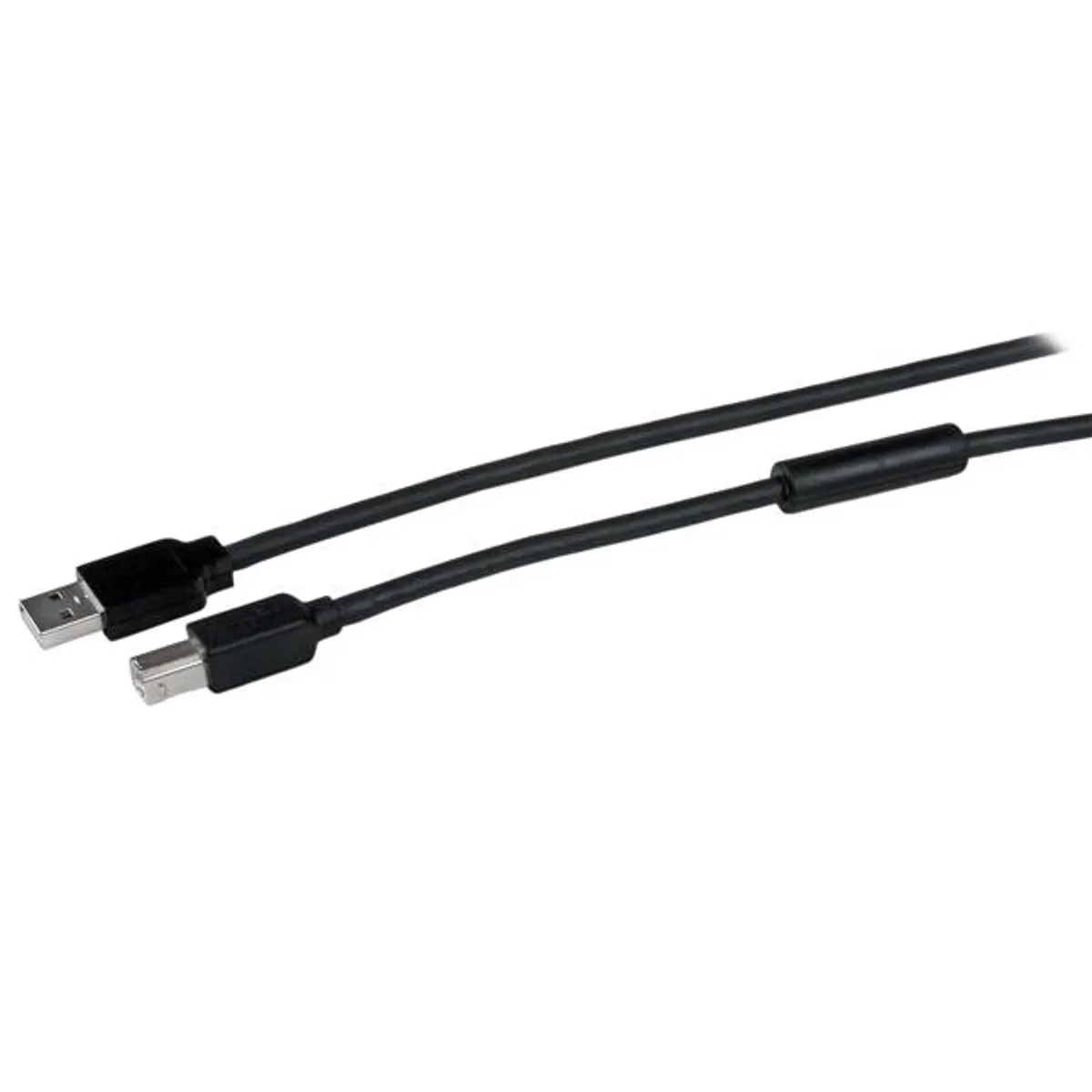 Startech.com USB2HAB50AC USB A és USB B kábel 15 m USB 2.0 fekete nikkel érintkezők árnyékolt #1