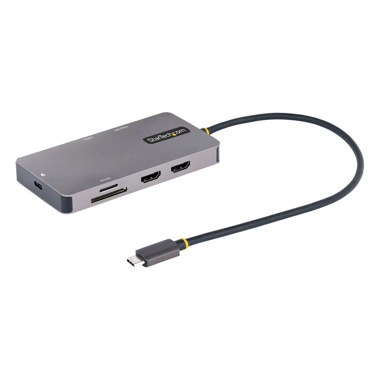 StarTech.com 120B-USBC-MULTIPORT USB-C többportos adapter 2x HDMI 4K60Hz USB-A Gigabit Ethernet SD MicroSD #1