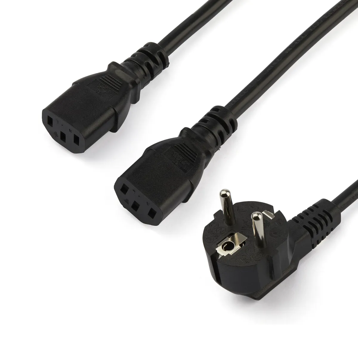 Startech.com PXT101YEU2M schuko CEE7 to 2x C13 tápkábel 2 m 250 V 10 A #1