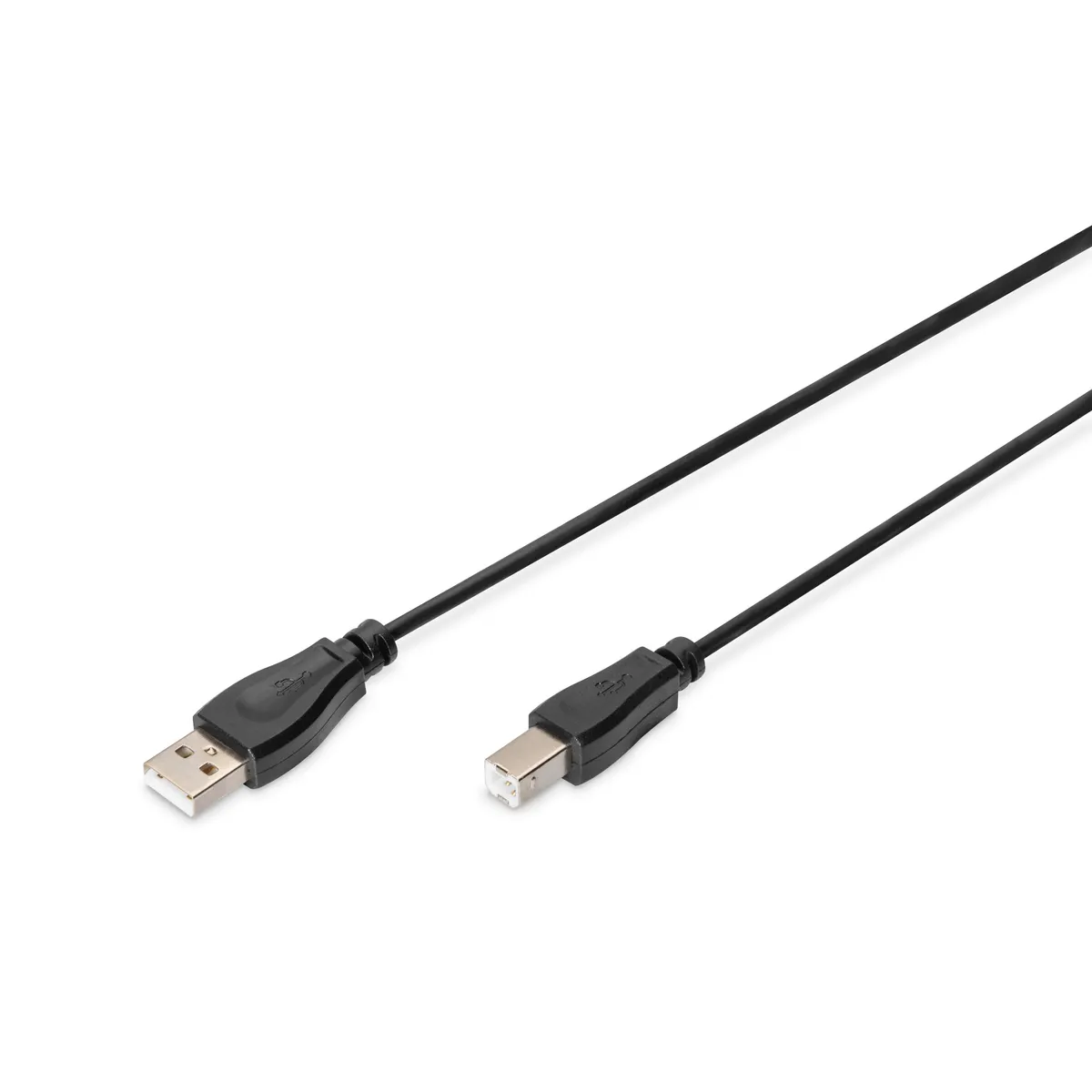 Assmann AK-300102-018-S USB A-B kábel 1,8 m USB 2.0 nikkelezett érintkezők fekete #1