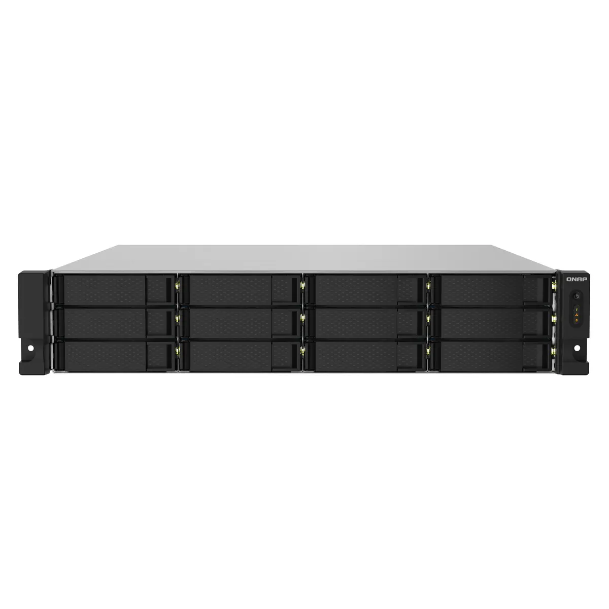 QNAP TS-1232PXU-RP-4G 12-fiókos rack NAS 2x10GbE SFP 2x2.5GbE 4GB RAM redundáns tápegység #1