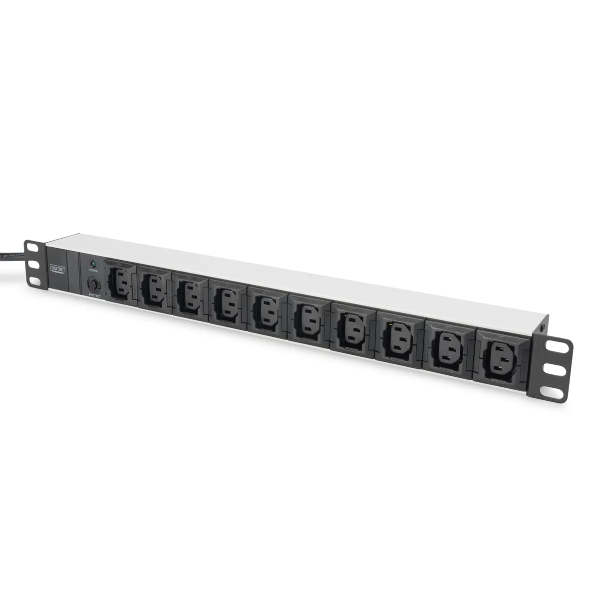 Assmann DN-95404 ALU IEC C13 elosztó 10 aljzat 2 m fekete #1