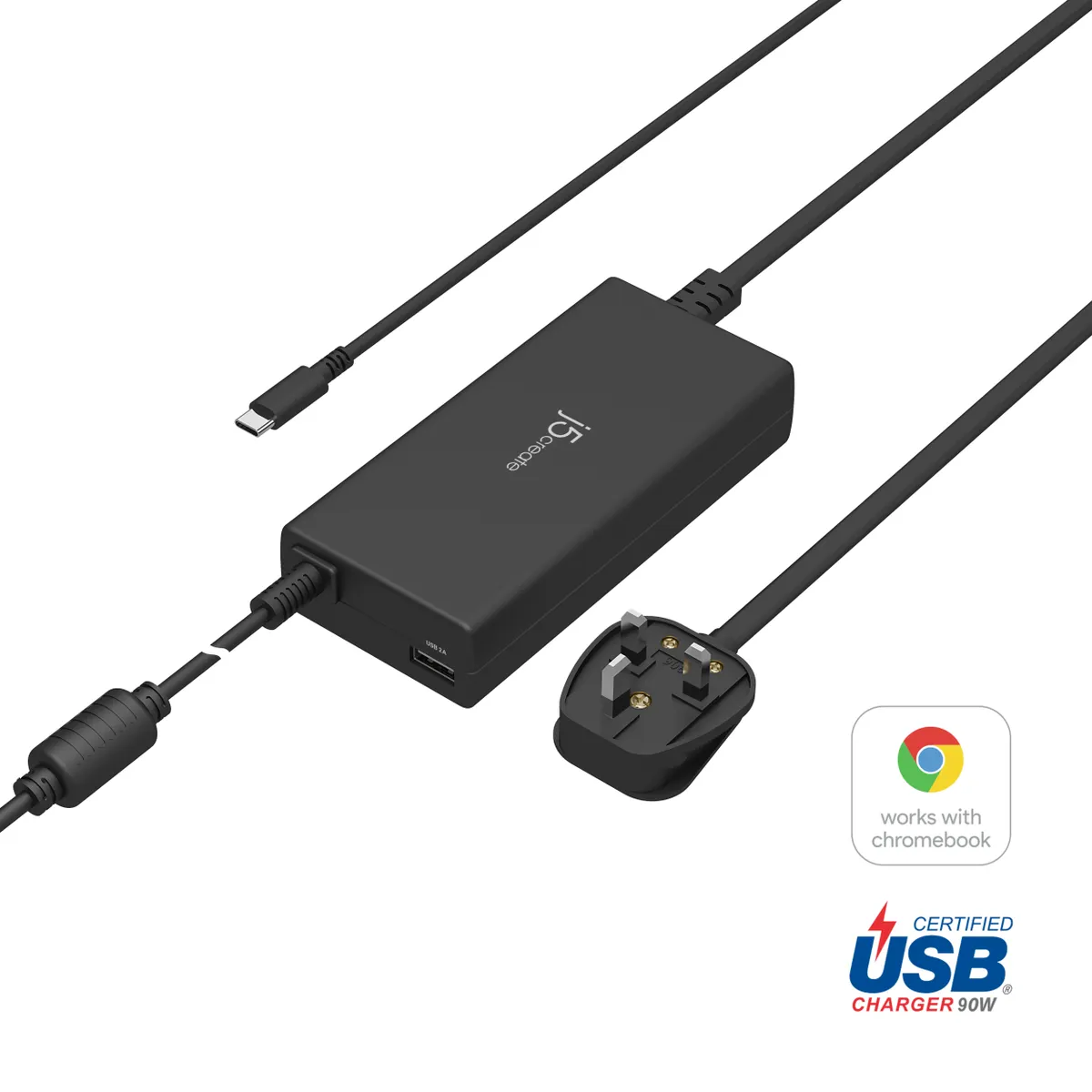 J5create JUP2290C-FN 100W PD USB-C töltő UK 1,2 m #1