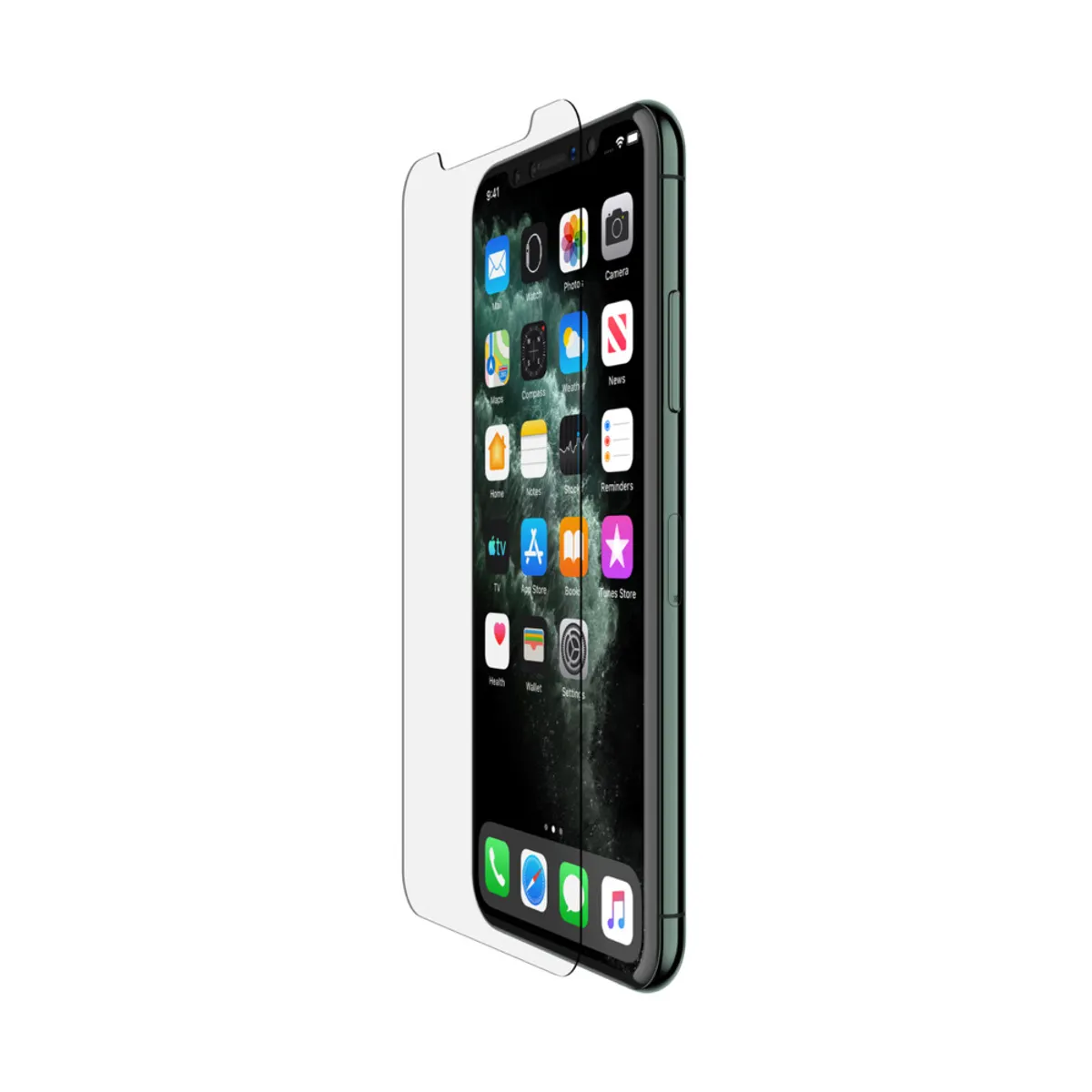Belkin F8W940ZZ-AM InvisiGlass Ultra iPhone 11 Pro XS X kompatibilis antimikrobiális ütésálló karcálló átlátszó #1