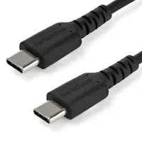 Startech.com RUSB2CC1MB USB Type-C adat- és töltőkábel 1 m USB-C USB 2.0 480 Mbps nikkel bevonatú fekete