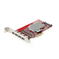 Startech.com P10Q4A-USB-CARD 4-port USB-A 10Gbps PCIe kártya PCIe 3.0 USB 3.2 Gen 2 ASM3142 ASM2812X