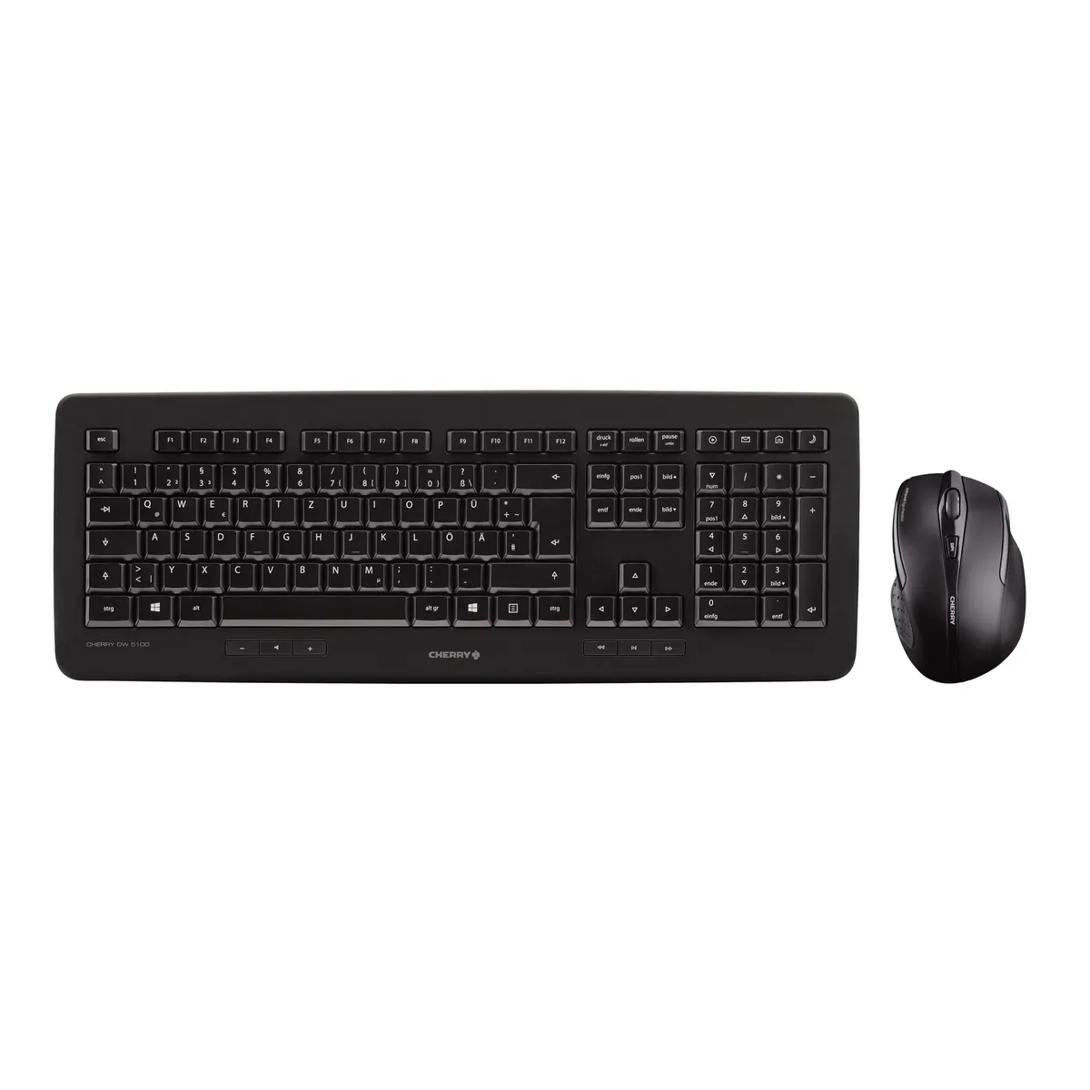 Cherry JD-0520FR-2 DW 5100 vezeték nélküli 115 billentyűs francia kiosztás fekete optikai egérrel #1