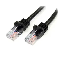 Startech.com 45PAT2MBK Patch kábel 2 m Cat5e UTP RJ-45-RJ-45 arany érintkezők fekete 100 Mbps