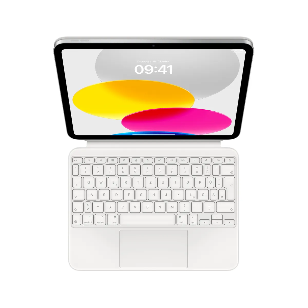 Apple MQDP3D-A Magic Keyboard Folio német nyelvű billentyűzet, iPad 10. generáció kompatibilitás, érintőpad, vezeték nélküli #1