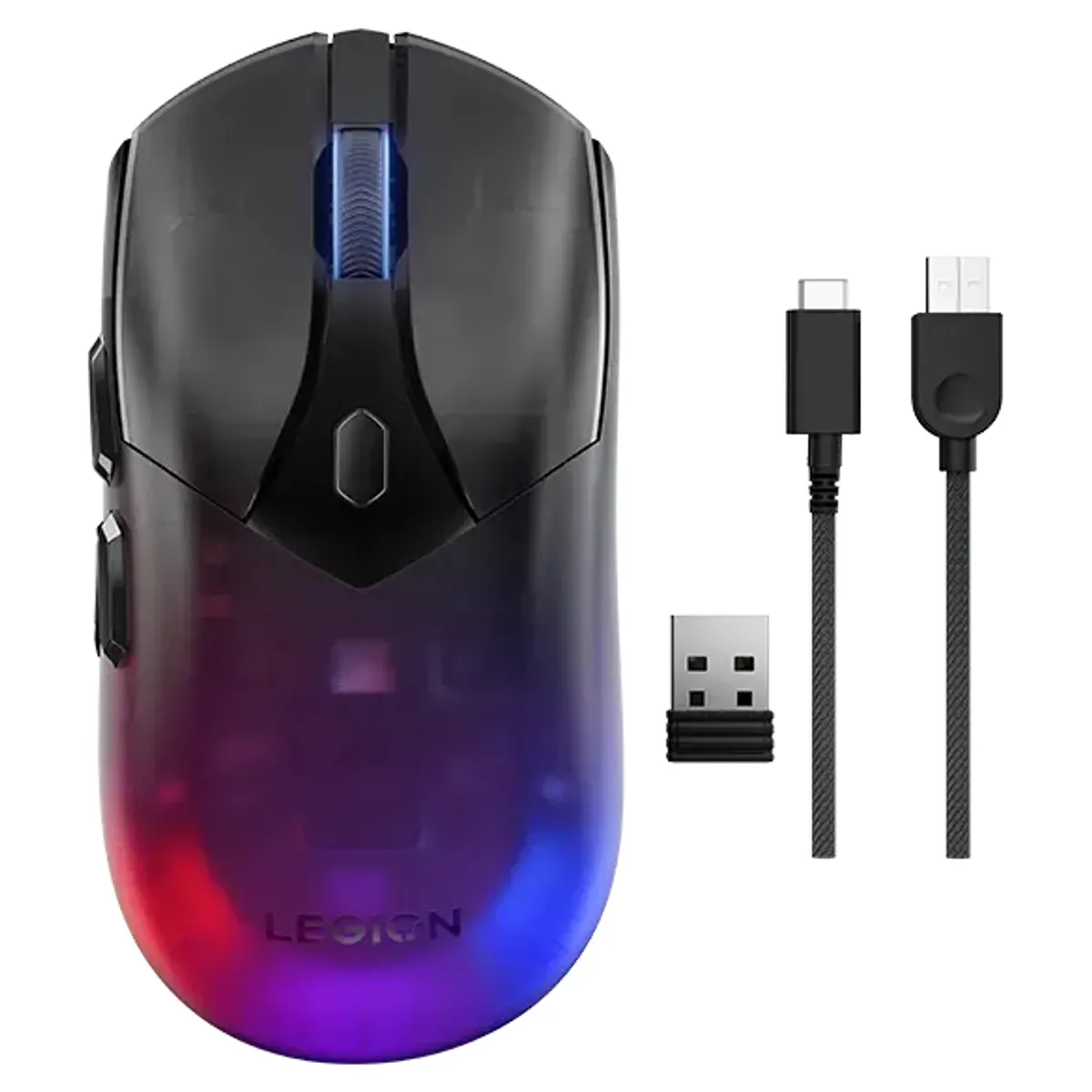 Lenovo GY51P83012 Legion M410 optikai vezeték nélküli USB Type-C RGB gaming egér 6 gomb DPI 16000 kétkezes fekete #1