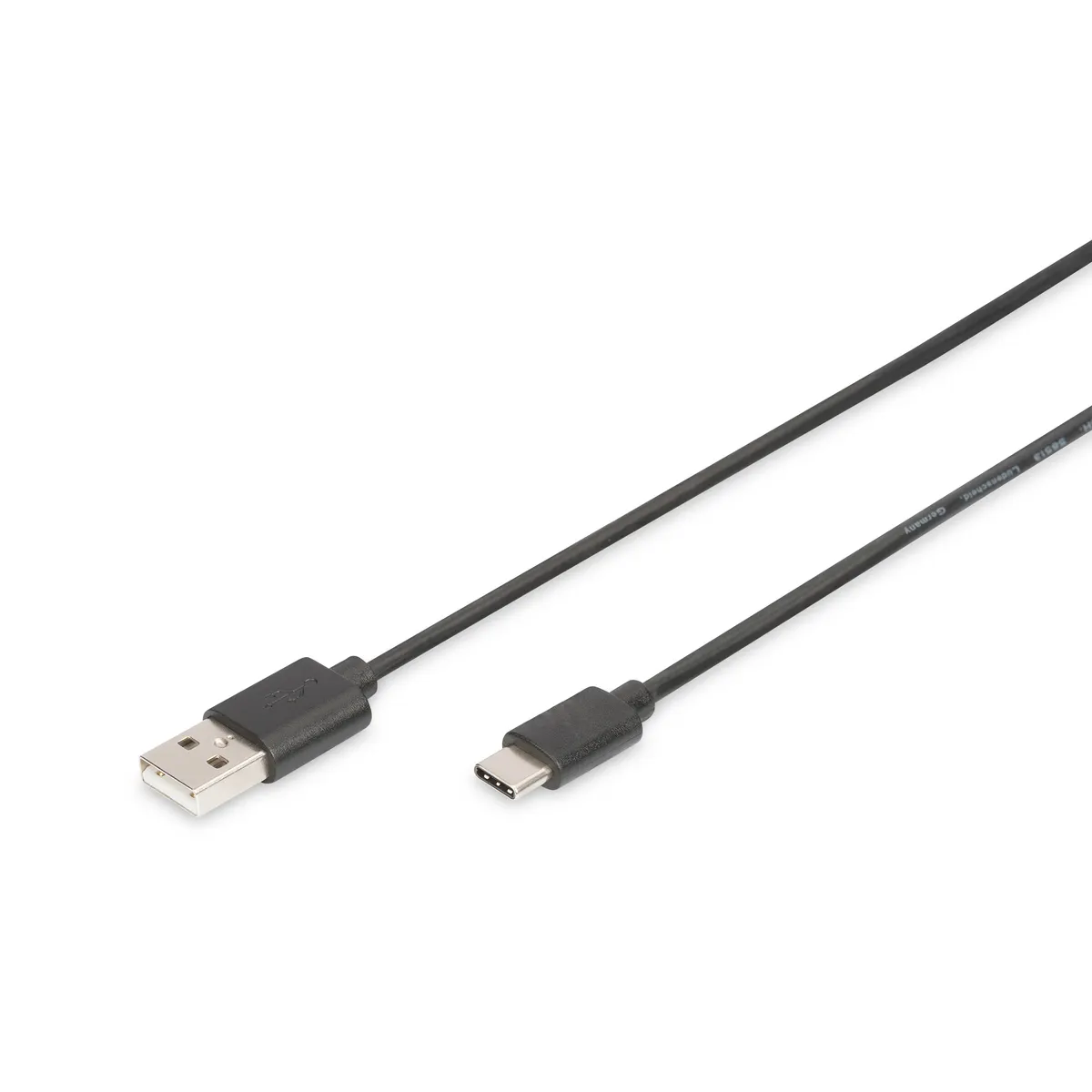 Assmann AK-300154-010-S USB-C-USB-A kábel 1 m fekete USB 2.0 #1