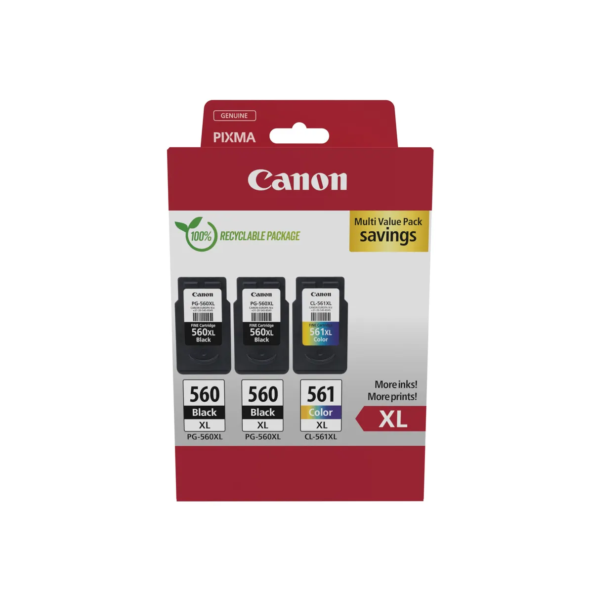 Canon 3712C009 Tintapatron csomag 2x PG-560XL 1 CL-561XL #1