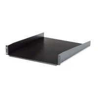 Startech.com CABSHELF22 2U rack polc acél fekete mélység 22" #1
