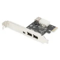 Assmann DS-30201-5 PCIe FireWire 1394A kártya 3-portos