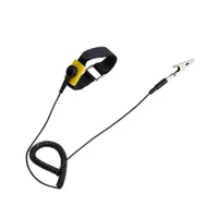 Startech.com ESD-WRIST-STRAP antistatikus csuklópánt szín fekete; szigetelés 1 Mohm; hossz 65-150 cm; csatlakozók 1 x Banana, 1 x Alligator, 1 x Snap