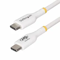 Startech.com USB2EPR3MW USB-C töltőkábel 3 m USB-C-USB-C USB 2.0 nikkel bevonatú érintkezők fehér #1