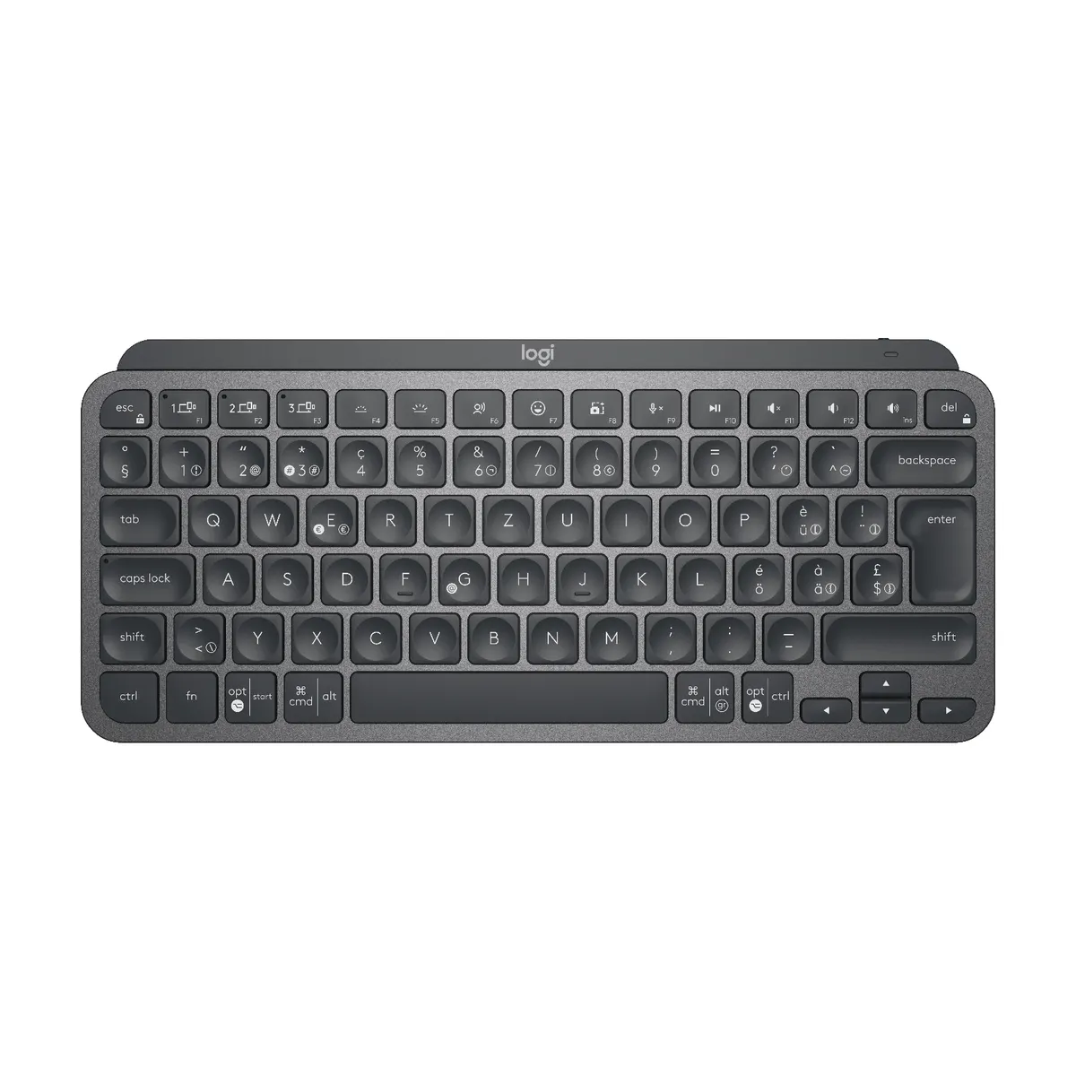 Logitech 920-010485 MX Keys Mini vezeték nélküli Bluetooth svájci QWERTZ LED háttérvilágítás grafitszürke #1