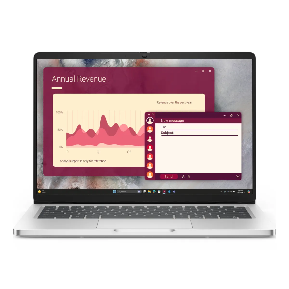 Dell BTO109PC14250EMEAUBU Pro 14 Intel core ultra 7 265U 16GB DDR5 512GB SSD 14" FHD Plus 1920x1200 Ubuntu ezüst védőtok #1