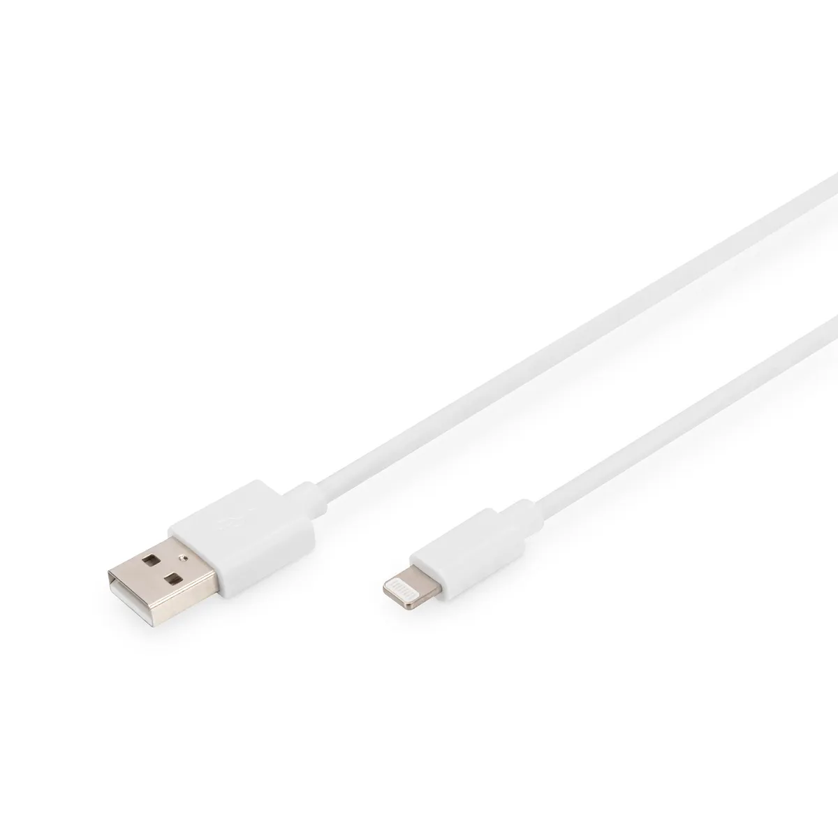 Assmann DB-600106-010-W kábel Lightning USB-A M/M 1,0 m fehér #1