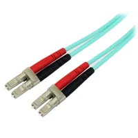 Startech.com A50FBLCLC10 10m aqua fiber patch cable OM3 LC-LC duplex 50 µm #1