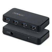 Startech.com ST4300USB3V2-UE 4-portos USB-A hub USB-C host felület 5Gbps