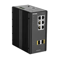 D-Link DIS-300G-8PSW L2 menedzselt kapcsoló 6x1GbE RJ-45 2xSFP PoE 120W IP-30