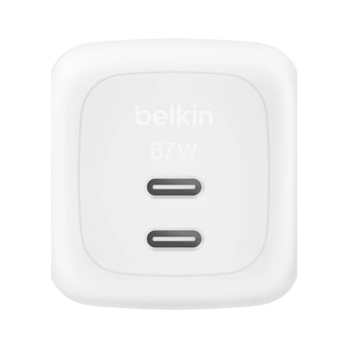 Belkin WCH020KQWH BoostCharge 67W Dual USB-C töltő Power Delivery PPS beltéri 2x USB-C portok gyorstöltés fehér #1