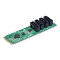 Startech.com 4P-SATA-M2-ADAPTER 4-portos m.2-sata adapter pcie 3.0 asm1064 #1