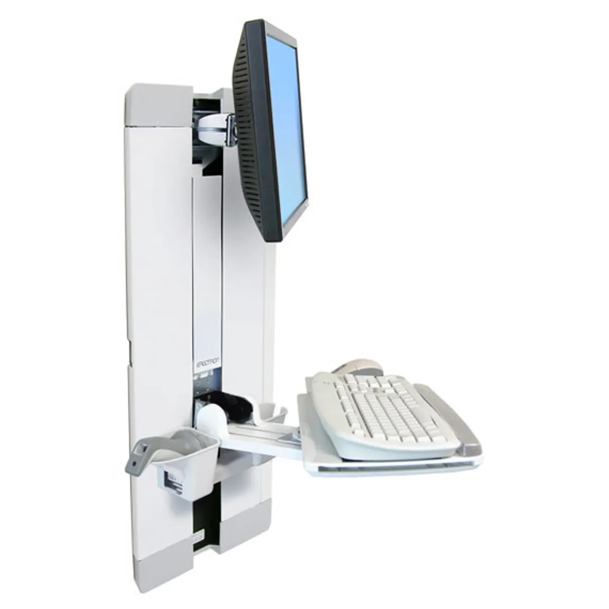 Ergotron 60-609-216 StyleView vertical lift 15 kg 24" fehér VESA 75x75-100x100 tilt -10 - 10 fok #1