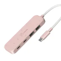 J5create JCH342ER-N USB-C hub 4-port Gen 2 Misty Rose Környezetbarát