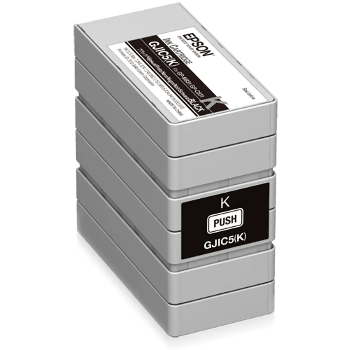 Epson C13S020563 GJIC5K tintapatron fekete 97,8 ml GP-M831 ColorWorks C831 kompatibilis #1