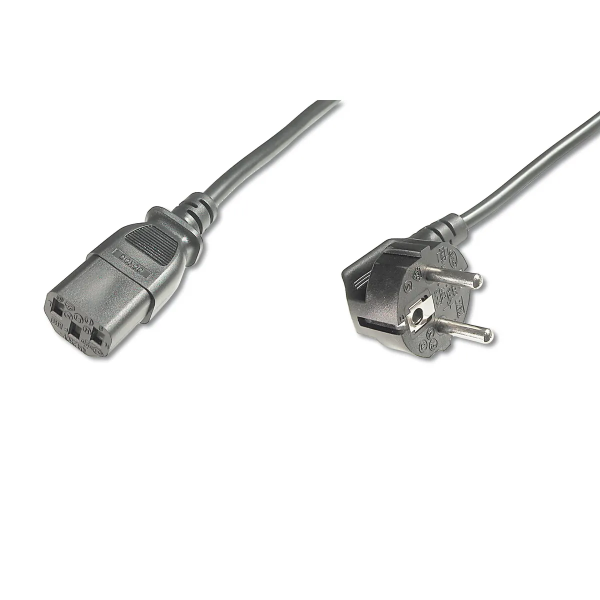 Assmann AK-440100-050-S hálózati kábel CEE7-7 és IEC C13 5 m H05VV-F3G 250 V 10 A #1