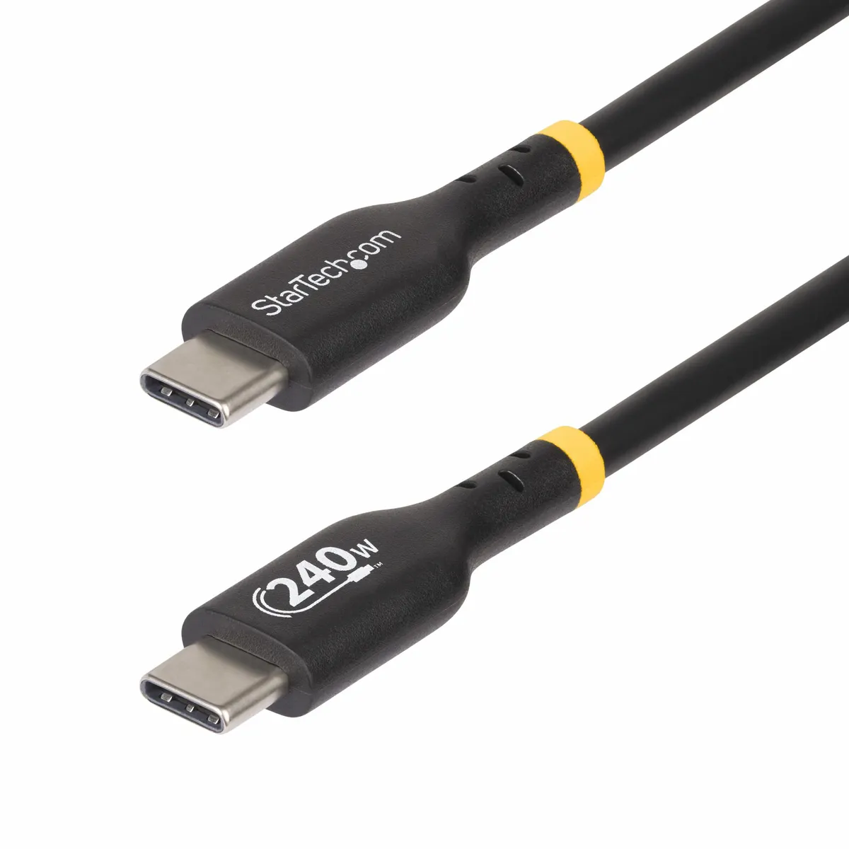 Startech.com USB2EPR1M USB-C töltőkábel PD 240W EPR 1 m nikkel borítás fekete #1