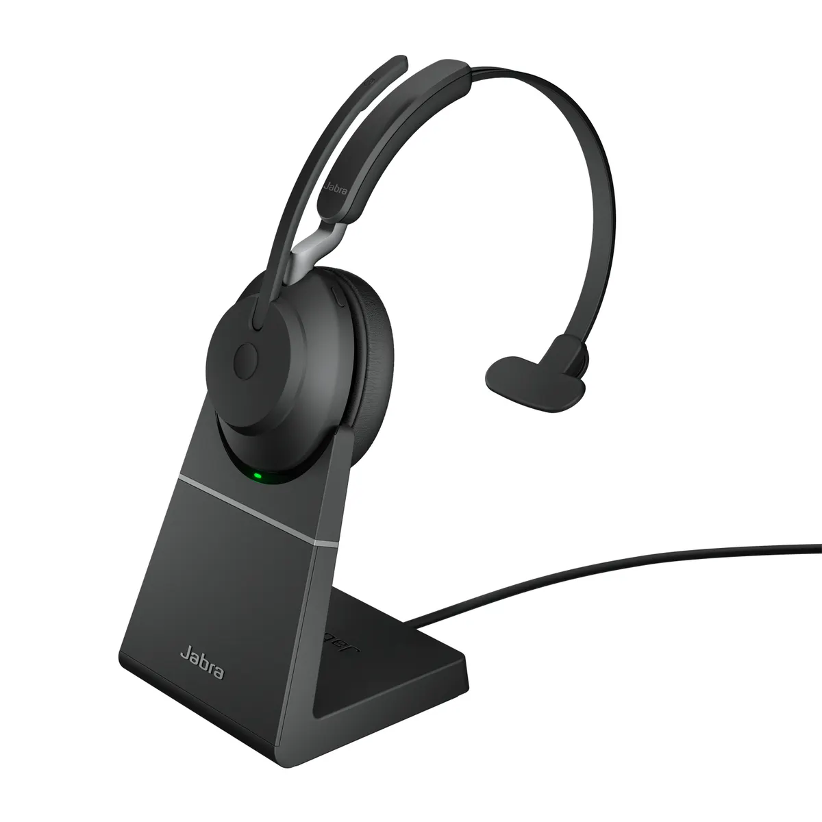 Jabra 26599-889-989 Evolve2 65 UC monó fejhallgató vezeték nélküli Bluetooth USB-A UC töltőállvány #1