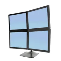 Ergotron 33-324-200 DS100 quad monitortartó asztali állvány fekete 14 kg 24" VESA 75x75-100x100 #1