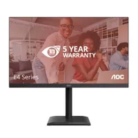 AOC U27E4CV 27" IPS 4K LED 3840x2160 HDMI DP USB 3.2 Gen1 VESA magasságállítás beépített hangszóró fekete