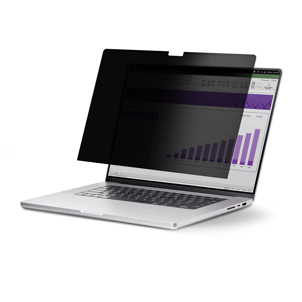 Startech.com 162MM-PRIVACY-SCREEN betekintésvédelmi fólia 16" MacBook Pro keret nélküli, fényes/matt felület, 60% fényáteresztés, 30 fok látószög-korlátozás #1