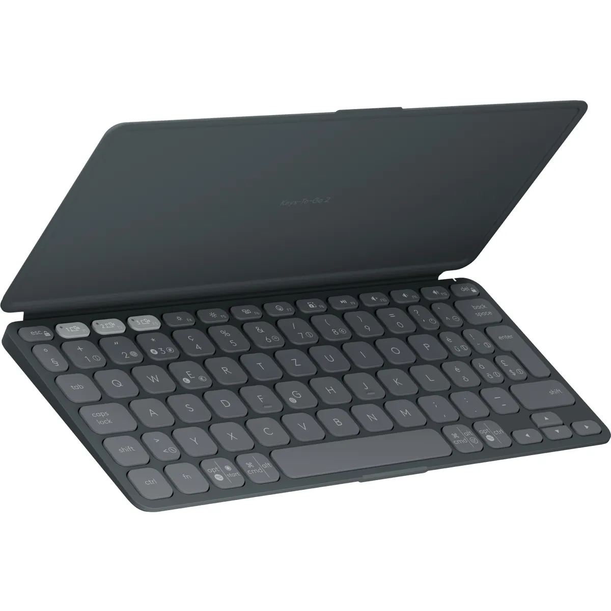 Logitech 920-012970 Keys-to-Go 2 QWERTZ svájci kiosztás ollós billentyűzet Bluetooth grafit 10 m ChromeOS Android 12.0 iOS iPadOS Windows 10 11 #1