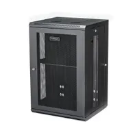 Startech.com RK1820WALHM Szerverrack burkolat 18U 60x90.4x55 cm 90 kg teherbírás fekete