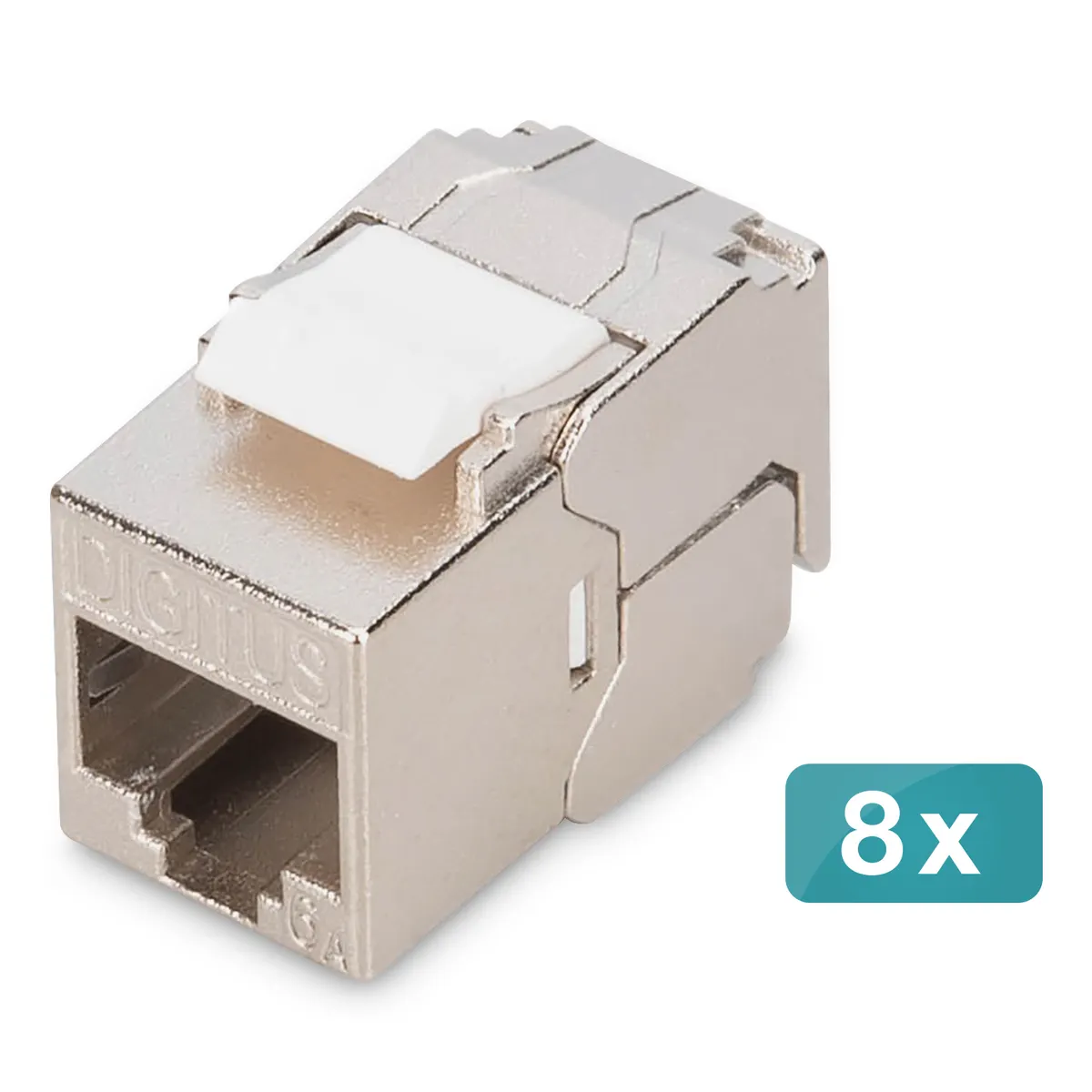 Assmann DN-93615-S-8 Cat 6A kompakt keystone modul 8x árnyékolt szerszámmentes csatlakozás #1