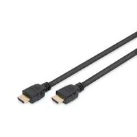 Assmann AK-330124-020-S HDMI kábel 2 m HDMI A-típus aranyozott dugó 8K 3D Fekete